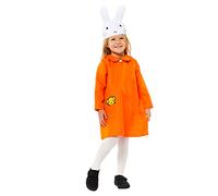 amscan 9915867 - Kids Official Miffy Orange Dress Girls Fancy Dress Costume Age: 3-4 Yrs