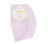 Amscan 9915966 Pink Botanical Cross Napkin- 20 Pack