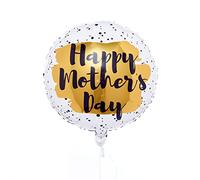 Amscan 9916013 - Happy Mother's Day Gold Spot Round Foil Balloon - 18"