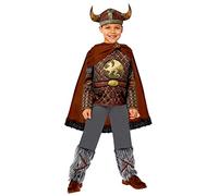 Amscan 9916052 Boys Curriculum Viking King Deluxe Historical Costume, Brown, 4-6 Years