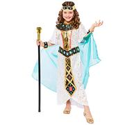 Amscan 9916063 Girls Curriculum Queen Cleopatra Deluxe Historical Costume, White, 10-12 Years