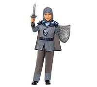 Amscan 9916118 Boys Curriculum Medieval Knight Deluxe Historical Costume, Grey, 8-10 Years