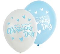 Amscan 9916403 Ball:6Pk 11' Christening Blue