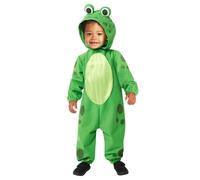 amscan 9916859 - Kids World Book Day Frog Hooded Onesie Fancy Dress Costume Age: 6-12m
