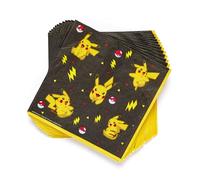 Amscan 9917107 - Pokémon Kids Birthday Party Luncheon Napkins - 16 Pack