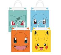 Amscan 9917109 - Pokémon Kids Birthday Party Craft Paper Loot Bags - 8 Pack