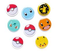 Amscan 9917114 - Pokémon Kids Birthday Party Badges with Backing Card - 8 Pack