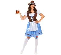 amscan 9917567 - Women's Miss Bavarian Oktoberfest Fancy Dress Costume Size: 8-10