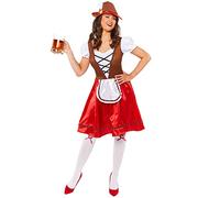 amscan 9917586 - Women's Miss Oktoberfest Bavarian Fancy Dress Costume Size: 12-14