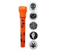 Amscan 9917612 Halloween Handheld Projector Torch - Skulls Pumpkins, Ghosts & More-3 Years+