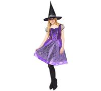 Amscan 9917854 - Women's Halloween Purple Witch Fancy Dress Costume Size: 14-16