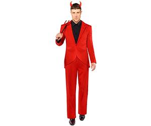 amscan 9917900 Adults Devil Suit Costume Fancy Dress Costume (Chest size: 40")