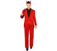 amscan 9917903 Adults Devil Suit Costume Fancy Dress Costume (Chest size: 50")
