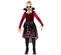 amscan 9917904 - Childs Midnight Vampiress Lady Fancy Dress Gothic Halloween Costume Girls Kids