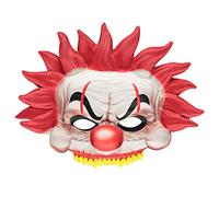 amscan 9918114 amscan 9918114 - Kids Halloween Clown Printed Moulded Fabric Half Mask with Elastic Tie