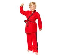 amscan 9918493 - Kids Official Cobra Kai Eagle Fang Fancy Dress Costume Age: 8-10 Yrs