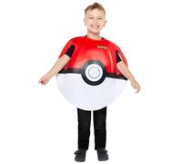 amscan 9918521 - Unisex Kids Official Pokémon Pokeball Tabard Fancy Dress Costume Age: 3-7 Yrs