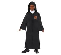 amscan 9918715 - Officially Licensed Harry Potter Hogwarts Robe with 4x Velcro Crest Badges Kids Fancy Dress Costume Age: 6-10 Yrs