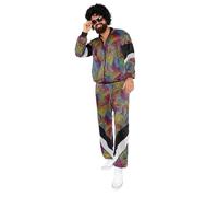 amscan 9919057 Unisex 1980's Beer Shell Suit Adults Fancy Dress Costume (Chest size: 40")