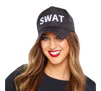 amscan 9919133 - Unisex Police Swat Team Fabric Cap Adults Fancy Dress Costume Accessory - One Size