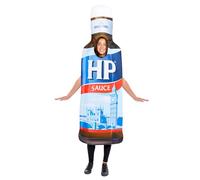 amscan 9919458 - Unisex Official Heinz HP Sauce Bottle Tabard Fancy Dress Costume - Adult One Size