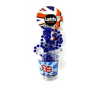 amscan 994845 Britain Plastic Shot Glass on Chain Necklace-1 Pc, Red/White/Blue, One Size