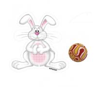 amscan 996319 Easter Bunny Bowling Games Party Favor-1 Pc
