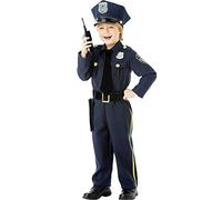 amscan 999665 Classic Blue Police Officer Costume with Hat (8-10 Years)