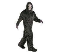 Amscan Adult Black Bigfoot Costume, Large/Extra Large Size (1 Piece) - Comfortable Fit, Great for Halloween Parties, Themed Events, & More