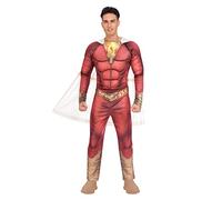 amscan Adult Mens Official Warner Bros DC Comics Licensed Shazam! Fancy Dress Muscle Costume