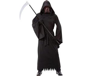 amscan Adult Mens Phantom Of Darkness Grim Reaper Fancy Dress Halloween Costume