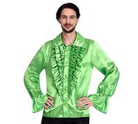 Amscan Adult Mens Satin Lime Disco Shirt Size Small