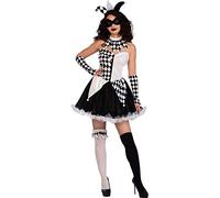 amscan Adult Womens Sexy Jester Halloween Fancy Dress Costume