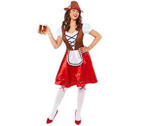 Amscan - Adults Miss Oktoberfest Women's Bavarian Costume Size: 8-20