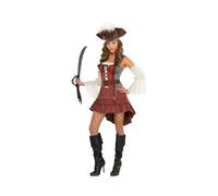 amscan Adults Womens Castaway Pirate Fancy Dress Costume