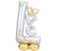 Amscan Foil Balloon Airloonz L-O-V-E Wedding Large Uninflated