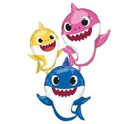 Amscan AirWalker Baby Shark Foil Balloon 91cm x 167cm