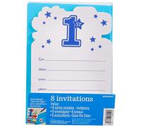 Amscan All Aboard First Birthday Invitations & Envelopes