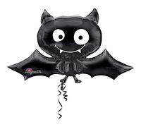 Amscan Anagram 2720901 - Halloween Party Black Bat Foil SuperShape Balloon - 41 Inch