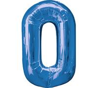 0 Blue - 34" Foil Numbers