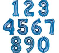 Amscan Anagram 2828501 - Number 5 Blue Foil Balloon - 32"