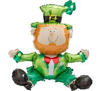 Amscan Anagram 2831301 - St Patrick's Day Sitting Leprechaun Foil Balloon - 21"