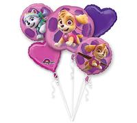 Amscan Anagram 3482801 - Pink Paw Patrol Foil Balloon Bouquet - 5 Pieces
