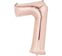 Amscan 3621801 S/Shape: 7 Rose Gold