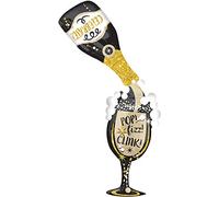 Amscan Anagram 3635001 - Time for Bubbly Champagne Bottle Foil SuperShape Balloon - 70"
