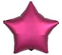 Amscan Anagram 3682901 - Satin Luxe Pomegranate Pink Foil Star Balloon - 18 Inch
