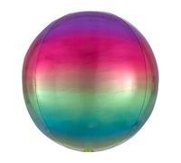 Amscan Anagram 3985001 - Ombre Rainbow Orbz Foil Balloon - 16 Inch