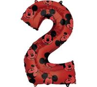 Amscan Anagram 4013201 - Disney Mickey Mouse Number 2 Foil SuperShape Balloon - 26 Inch