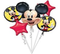 Amscan Anagram 4070101 - Disney Mickey Mouse Foil Balloon Bouquet - 5 Pieces
