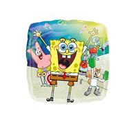 Amscan Anagram 4153801 - SpongeBob SquarePants Birthday Party Square Foil Balloon - 18 Inch
